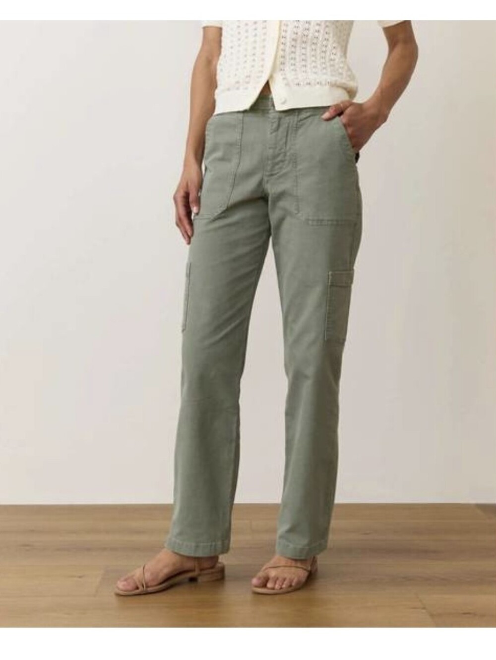Marine Layer Aria Utility Pants Olive Size 2